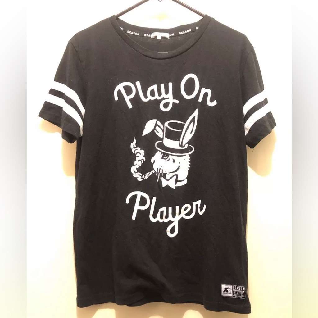 Reason Brand Play On Player Black TShirt